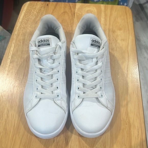 adidas Other - Adidas neo cloud foam, size 10, white leather sneakers excellent condition